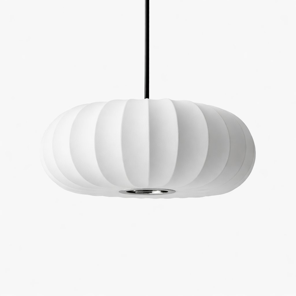 Pendant Lamp With Fabric Shade