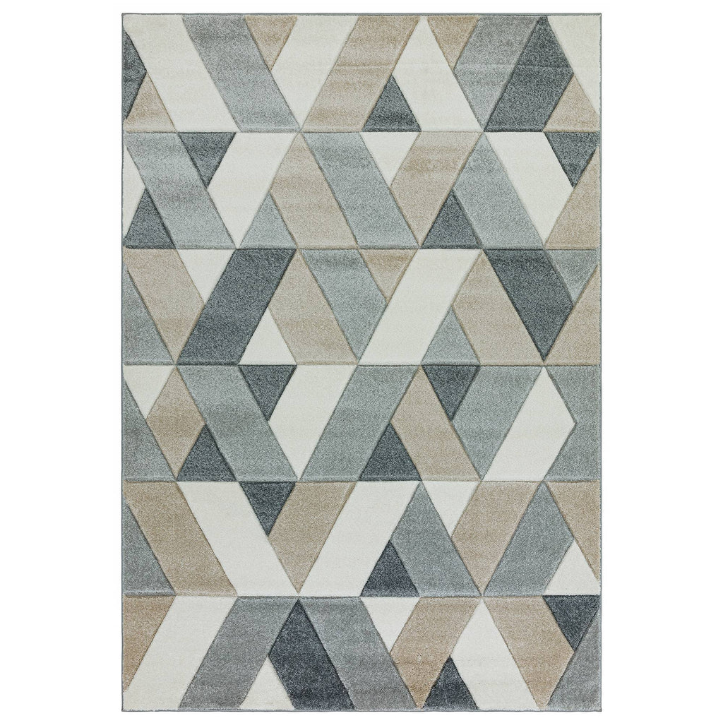 Sketch Rug - SK01 Rhombus Grey