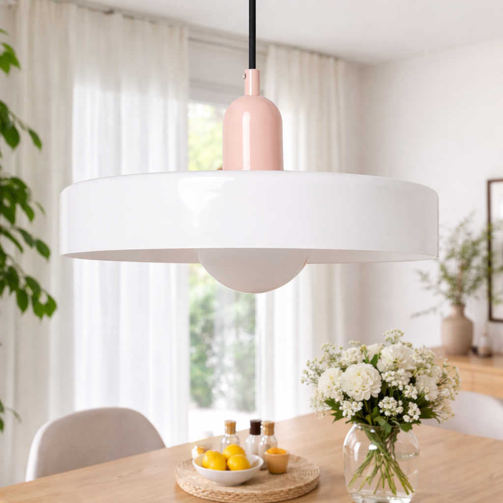 Pendant Lamp With Round Glass Shade