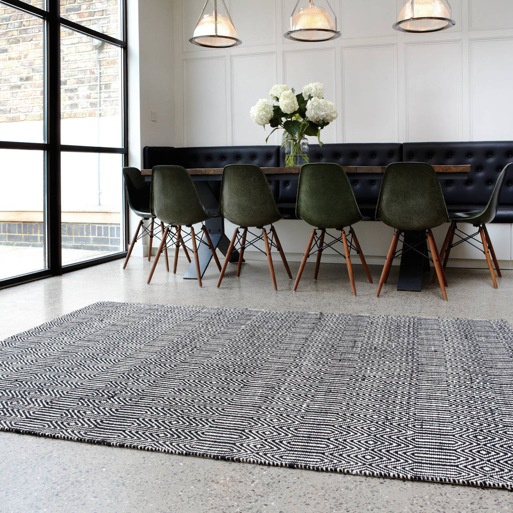 Sloan Rug styled in a living room
