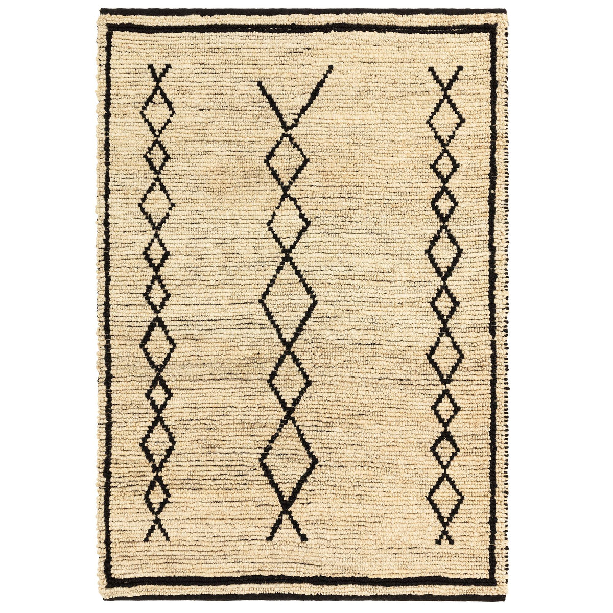 Souk Rug - Bleach & Black