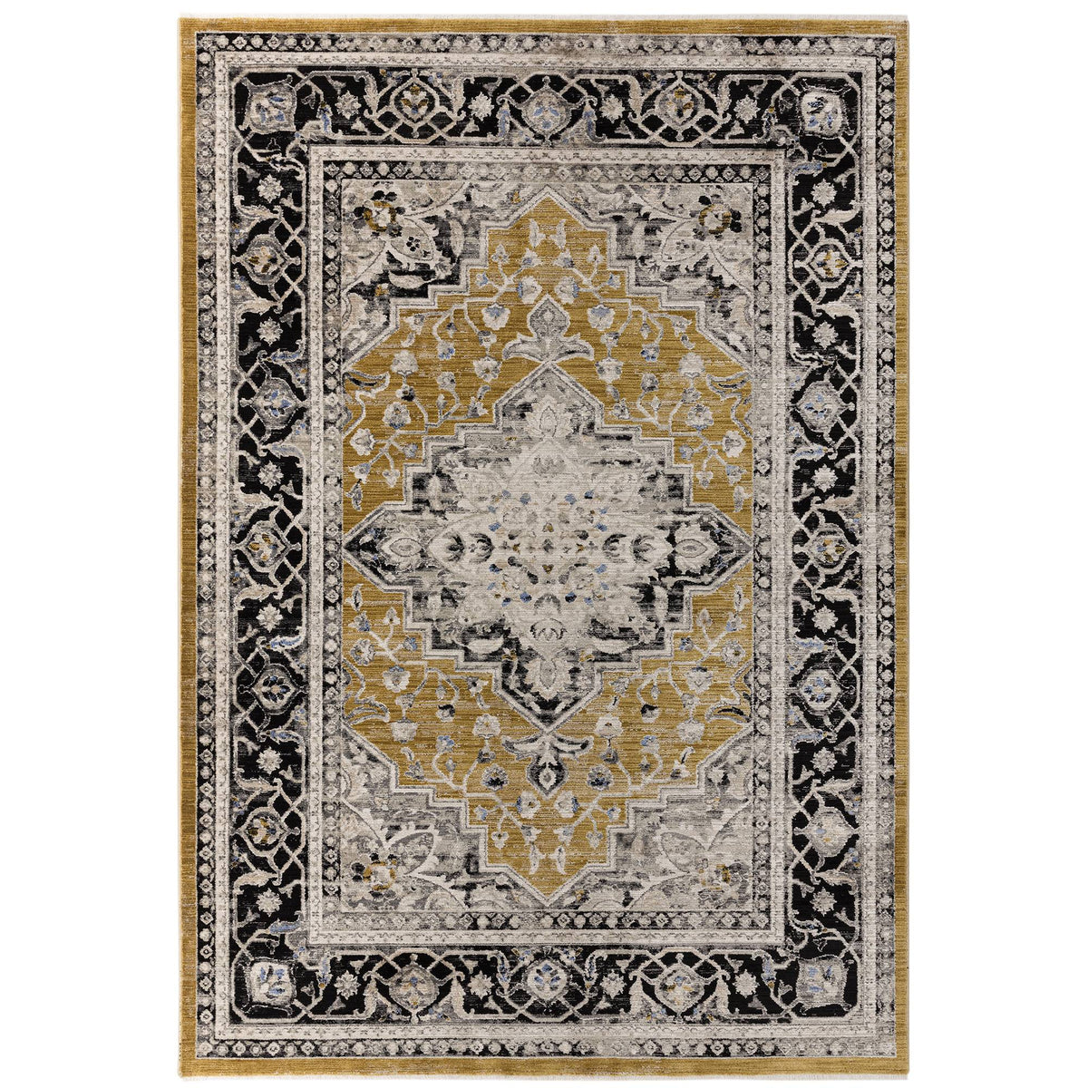 Sovereign Rug - Gold Medallion