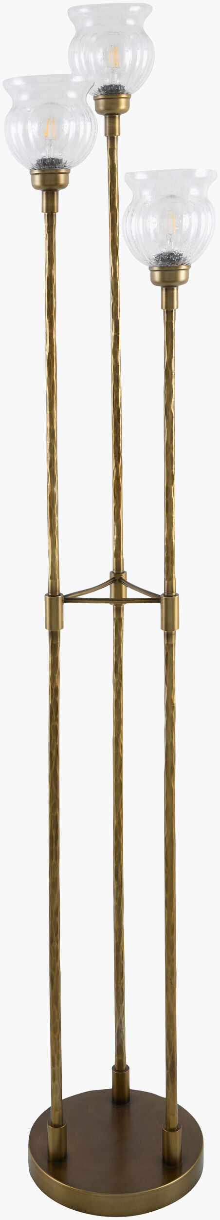 Sergio 68" Iron Floor Lamp, Painted Gold