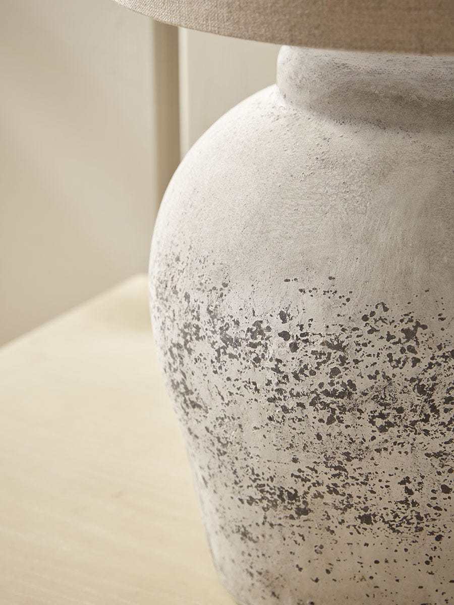 Aged Concrete Table Lamp
