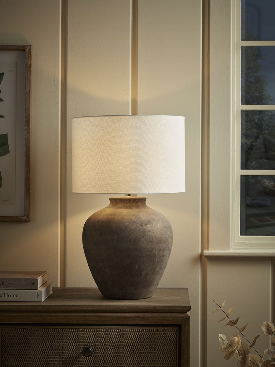 Aged Ceramic Table Lamp