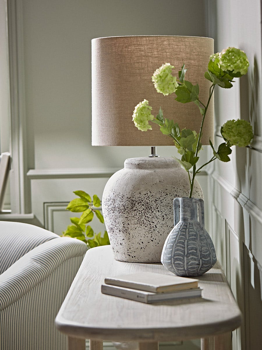 Aged Concrete Table Lamp