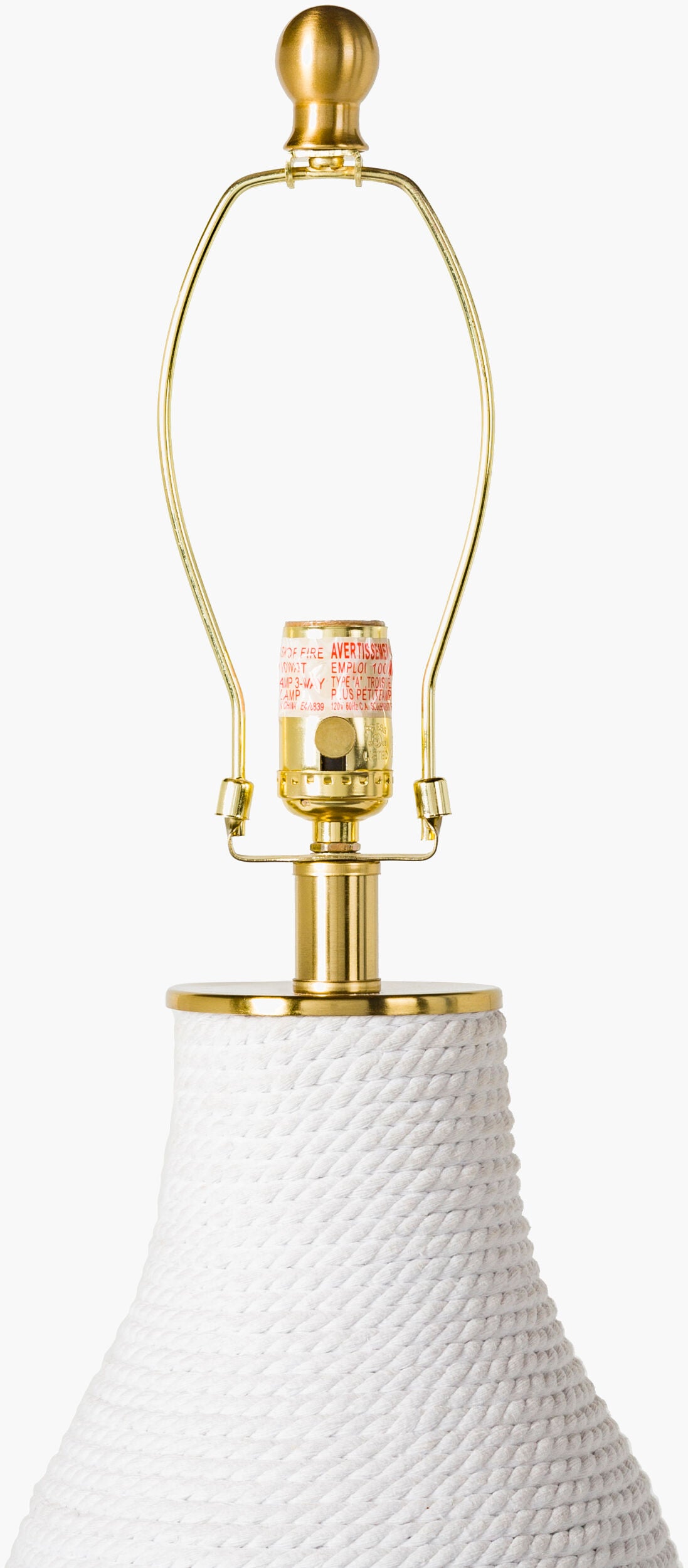 Steve 28" fabric Table Lamp, Textured White