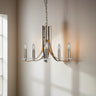 5-Arm Antique Brass Style Chandelier E14 40W