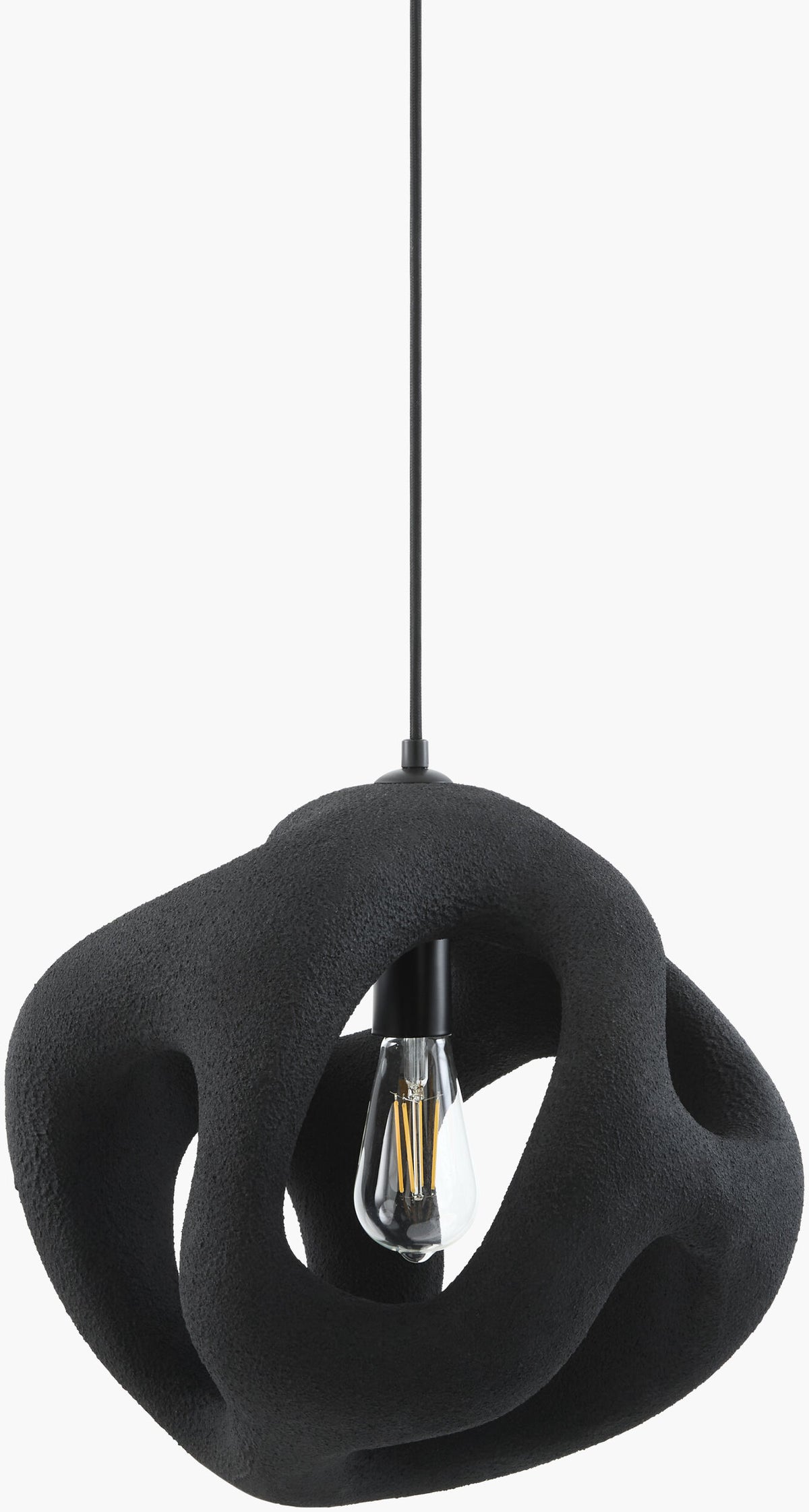 Tiden Iron Pendant Light, Electroplated Metallic Brass (TDEN-002)