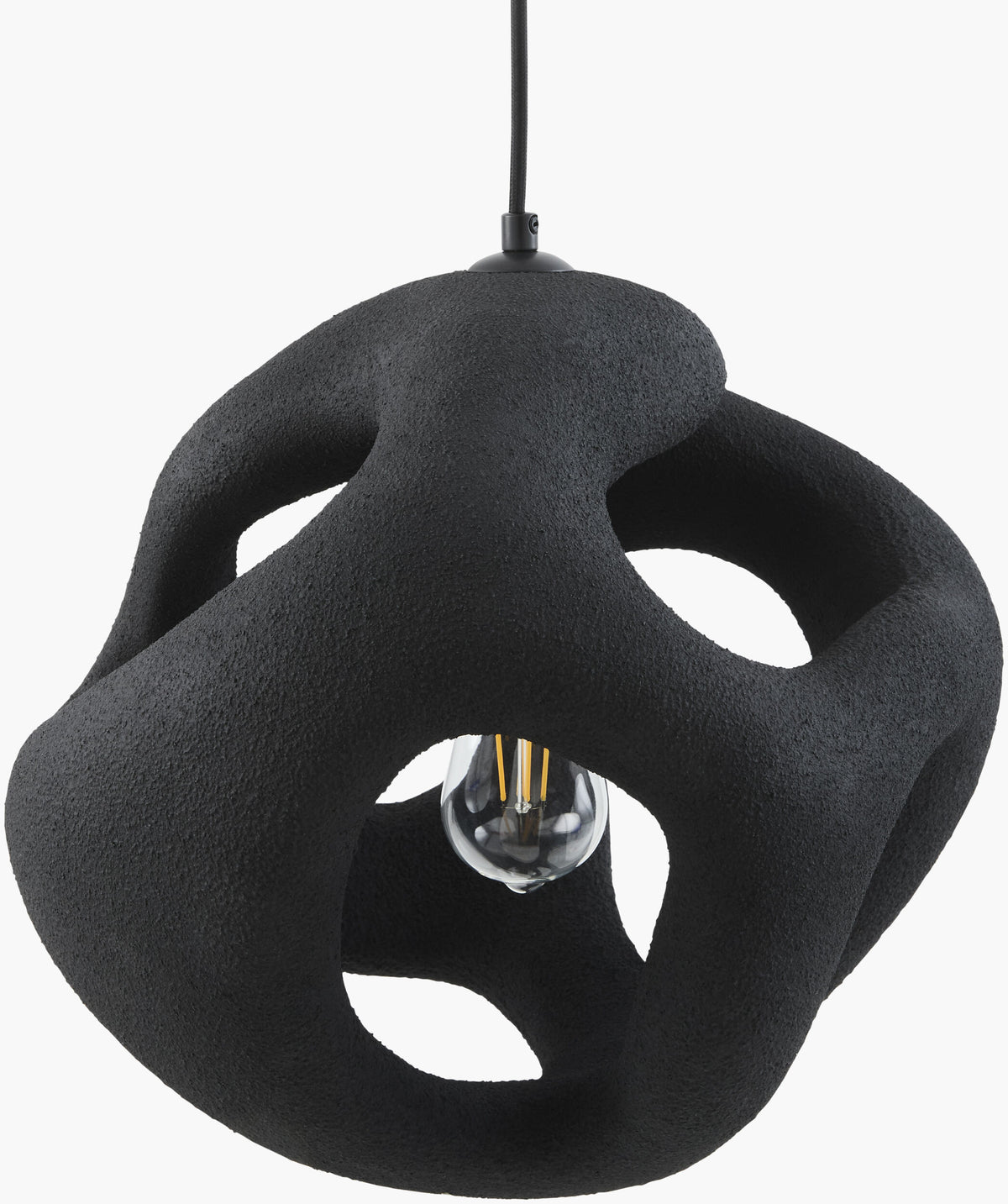 Tiden Iron Pendant Light, Electroplated Metallic Brass (TDEN-002)