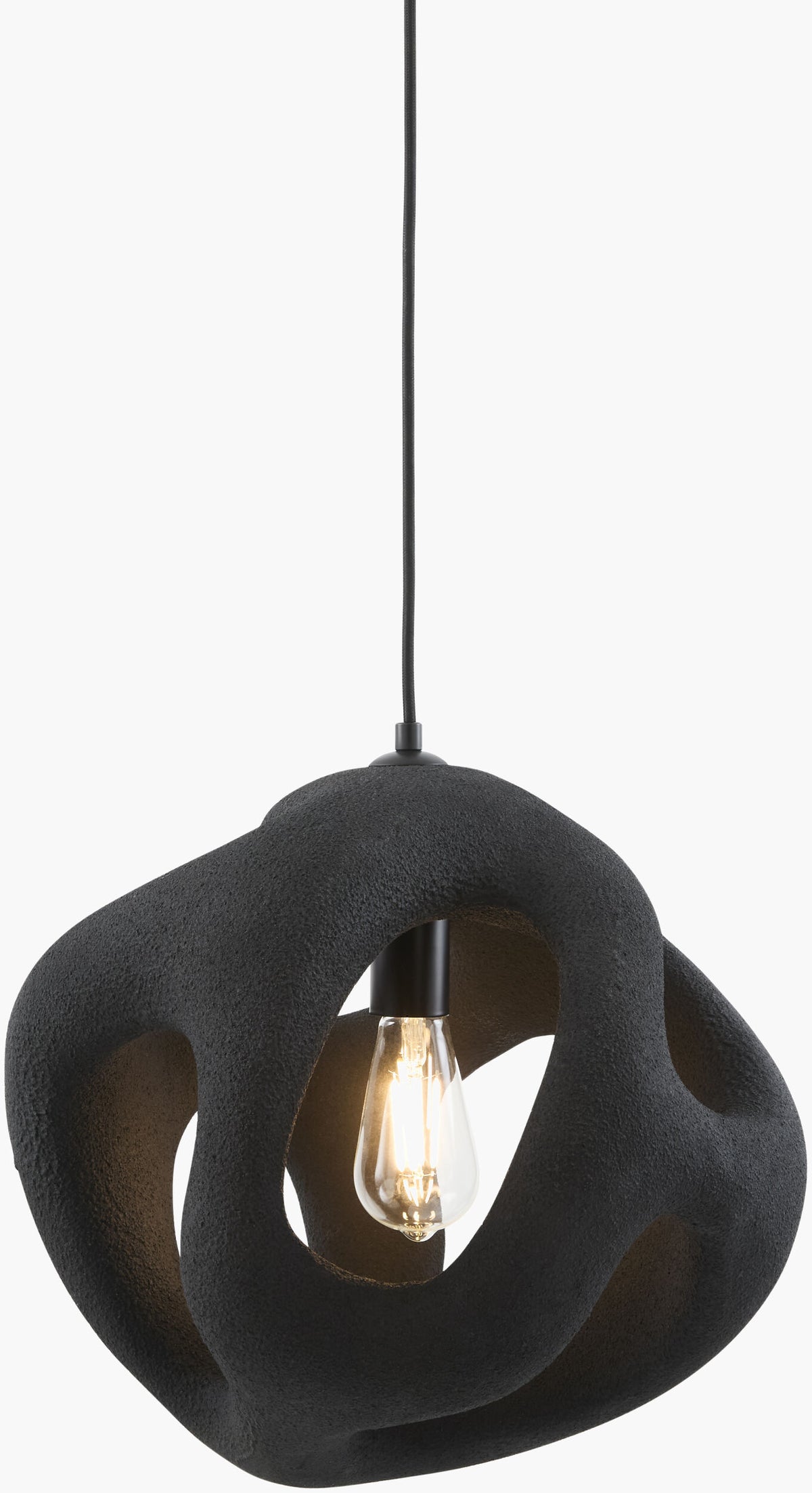 Tiden Iron Pendant Light, Electroplated Metallic Brass (TDEN-002)