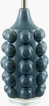 Terravi 32" Ceramic Table Lamp, Glazed Dark Green