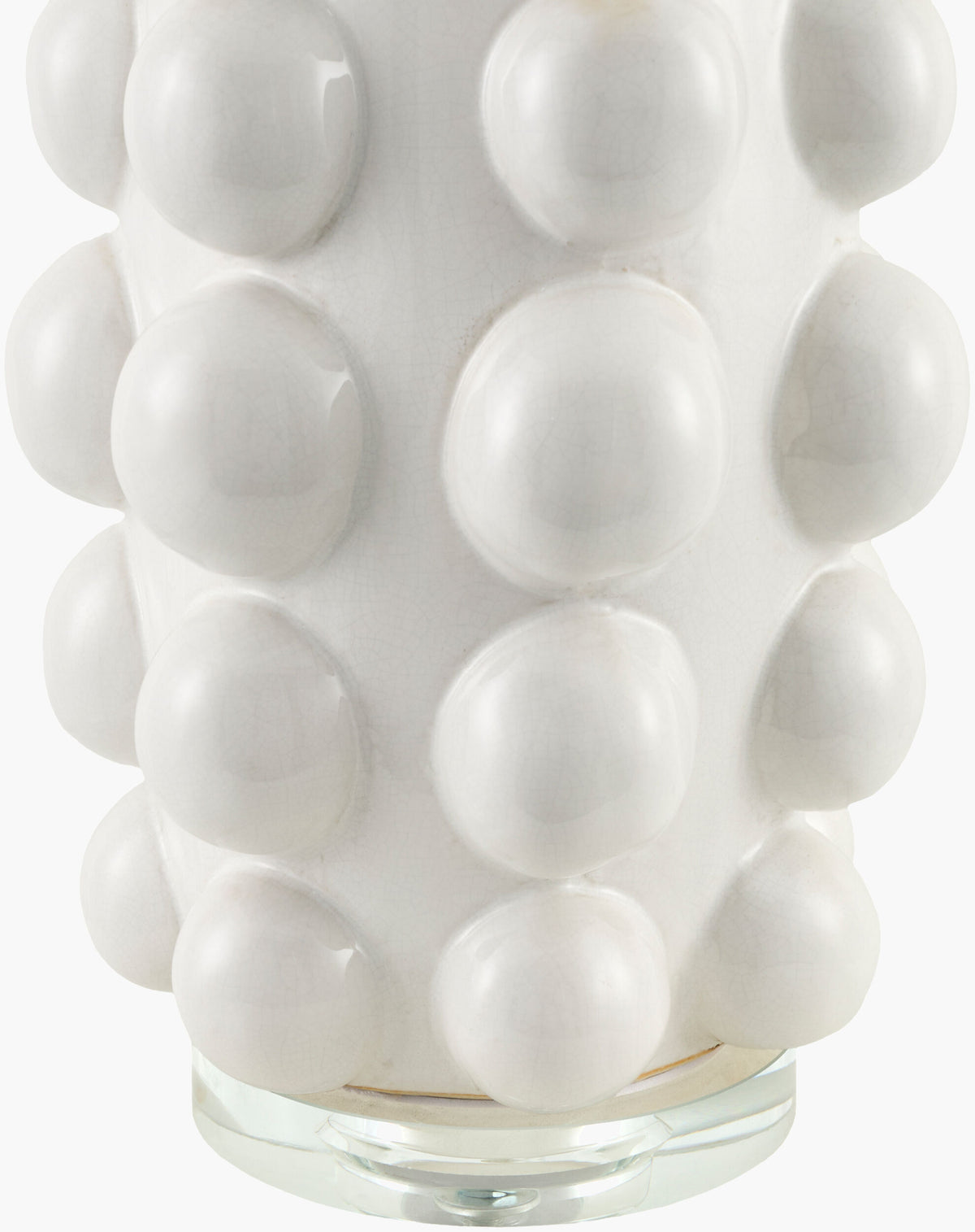Terravi 32" Ceramic Table Lamp, Glazed White