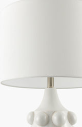 Terravi 32" Ceramic Table Lamp, Glazed White