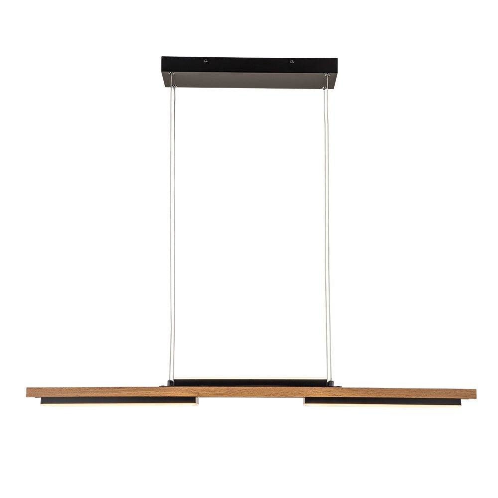 Wooden Linear LED Chandelier