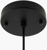 Tokarahi fabric Pendant Light, Hand Painted Gray