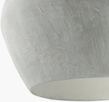 Tokarahi fabric Pendant Light, Hand Painted Gray