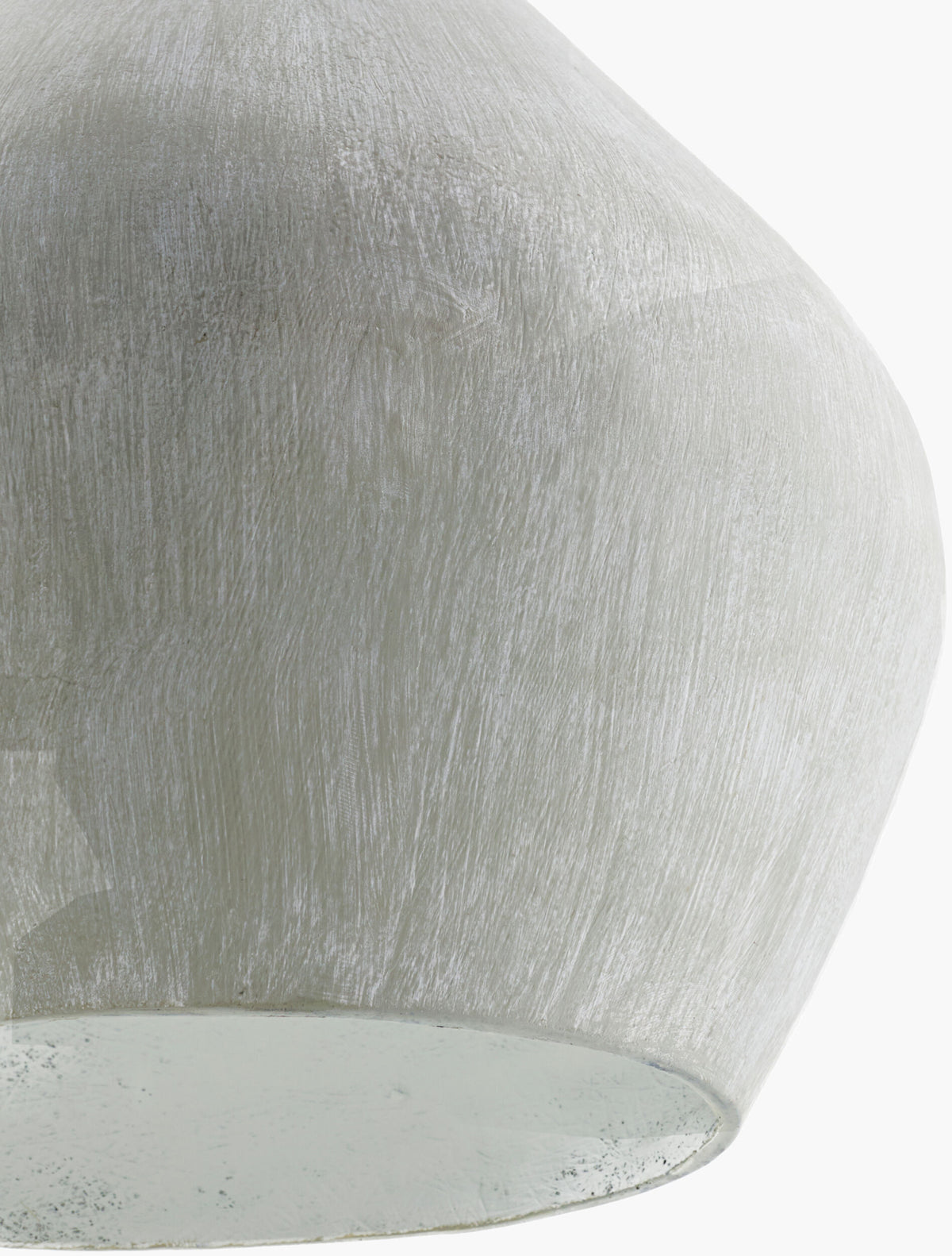 Tokarahi fabric Pendant Light, Hand Painted Gray