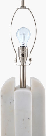 Tallado 32" Marble Table Lamp, Natural White