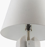 Tallado 32" Marble Table Lamp, Natural White