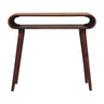 Chestnut Mango Wood Open Console Table — Nordic Legs with Smooth Rounded Edges | Nerac
