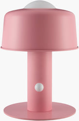 Tondo 15" Iron Table Lamp, Painted Pink