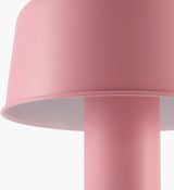 Tondo 15" Iron Table Lamp, Painted Pink