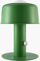 Tondo 15" Iron Table Lamp, Painted Green