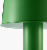 Tondo 15" Iron Table Lamp, Painted Green