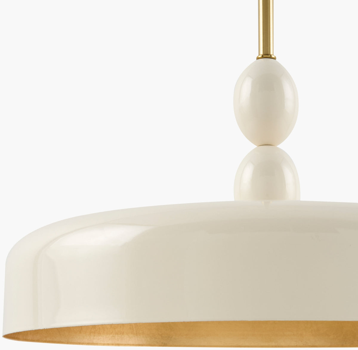 Tomo Iron Pendant Light, Painted White