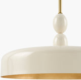 Tomo Iron Pendant Light, Painted White
