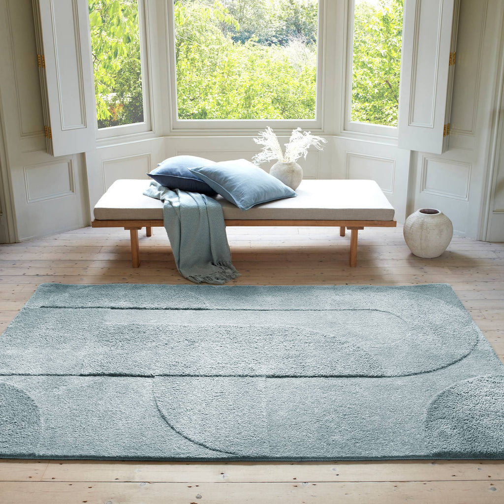 Tova Rug styled in a living room