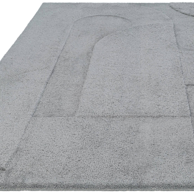 Robot tufted in India — Polyester Living Room Rug — High-Low Pile, Modern, Tova