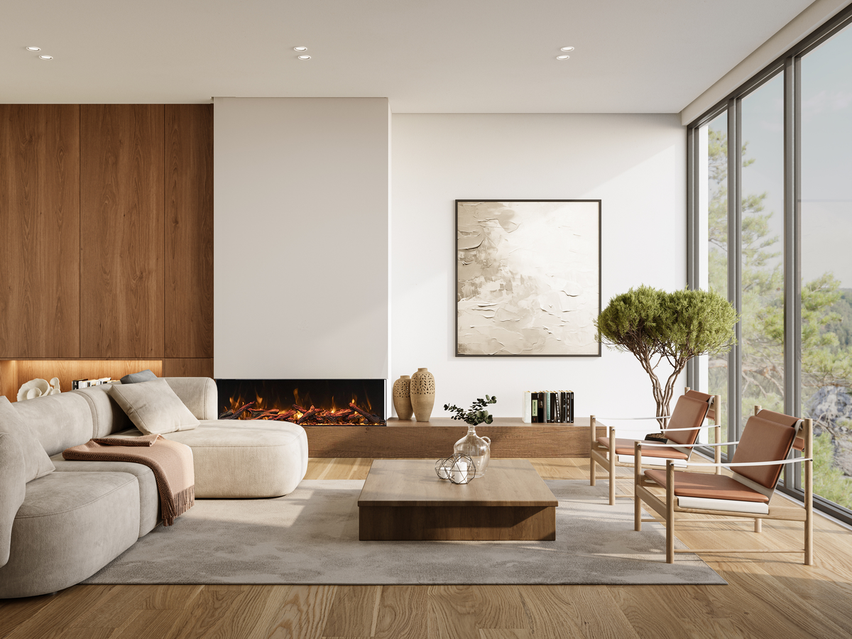 Amantii Tru View Bespoke 75" Electric Fireplace — view 3