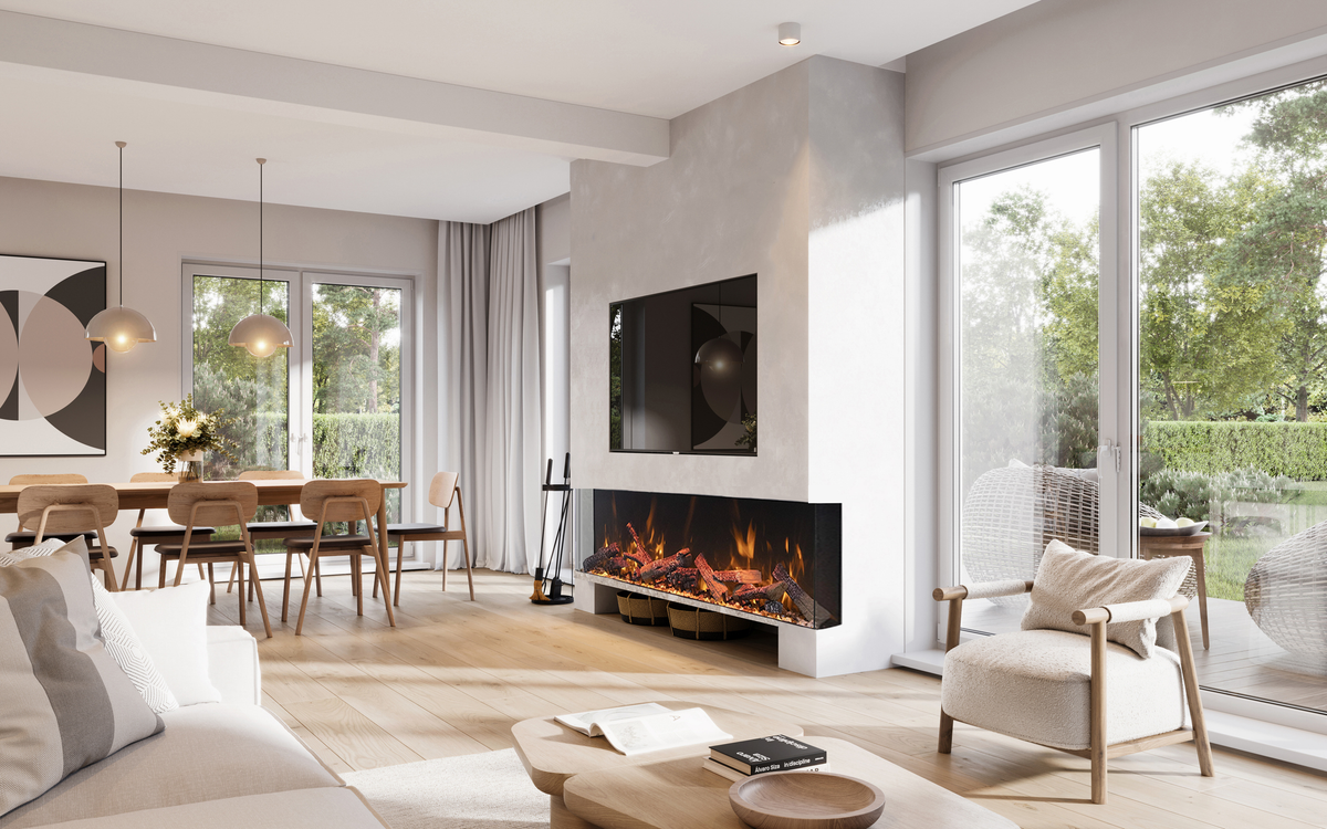 Amantii Tru View Bespoke 65" Electric Fireplace — view 4