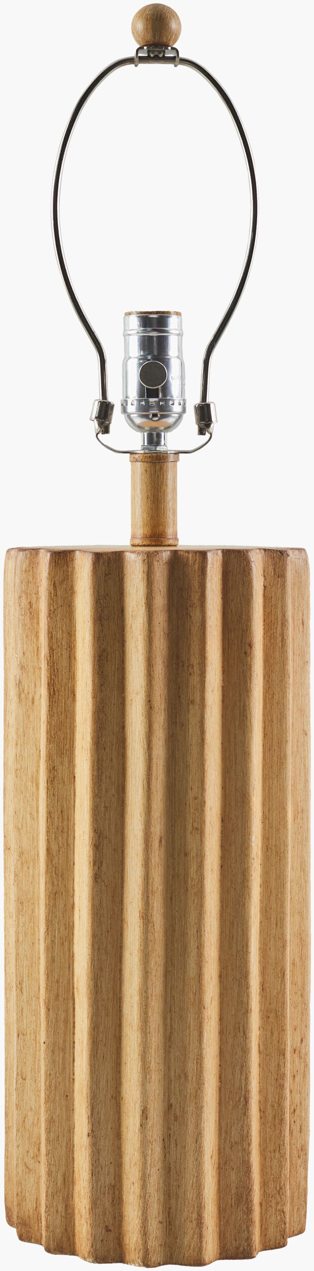 Terza 28" Ceramic Table Lamp, Painted Beige