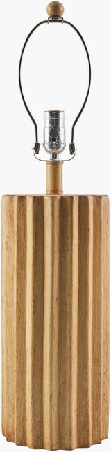 Terza 28" Ceramic Table Lamp, Painted Beige