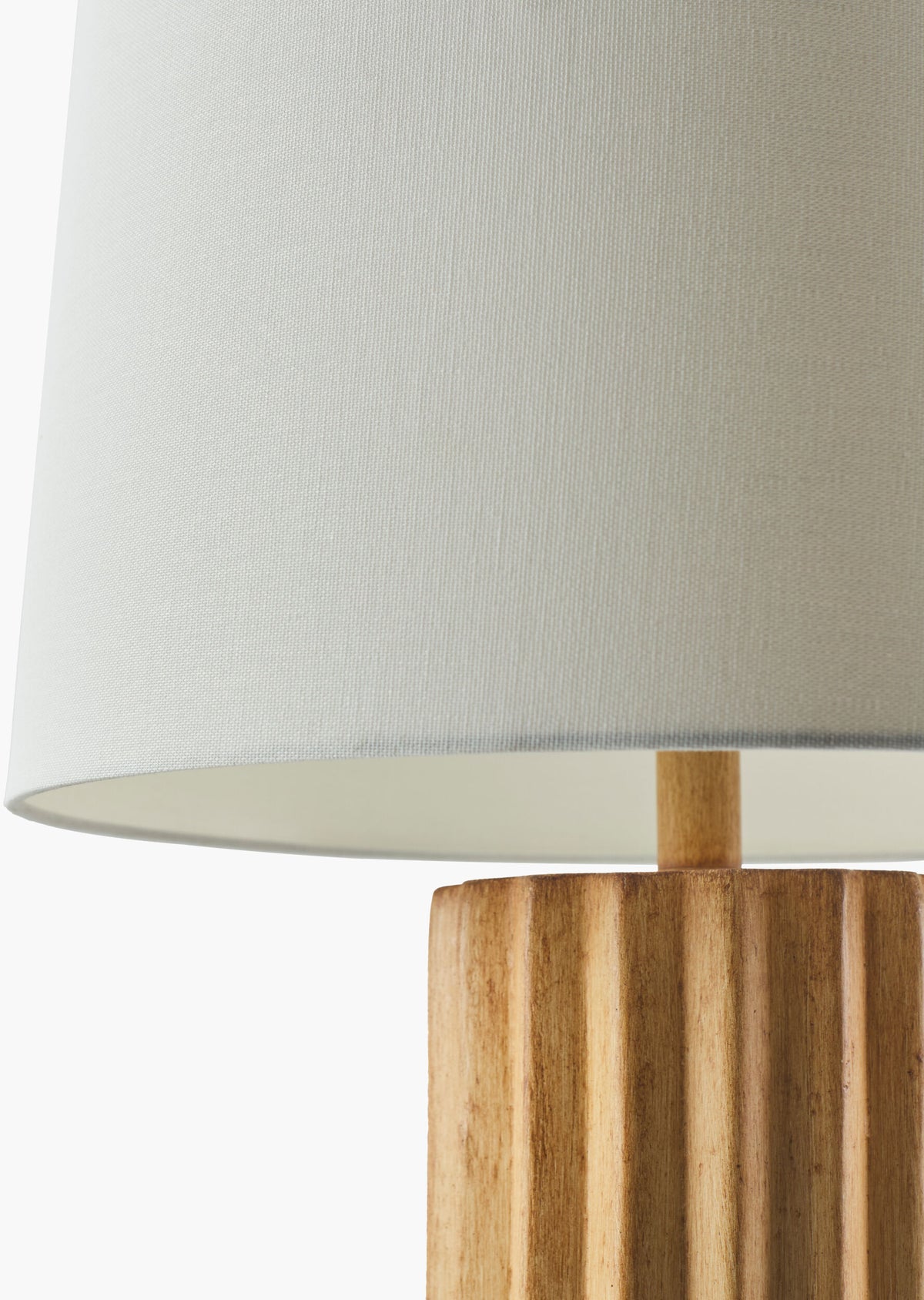 Terza 28" Ceramic Table Lamp, Painted Beige