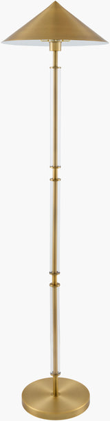 Torenzo 65" Iron Floor Lamp, Electroplated Metallic Brass (TRZA-002)