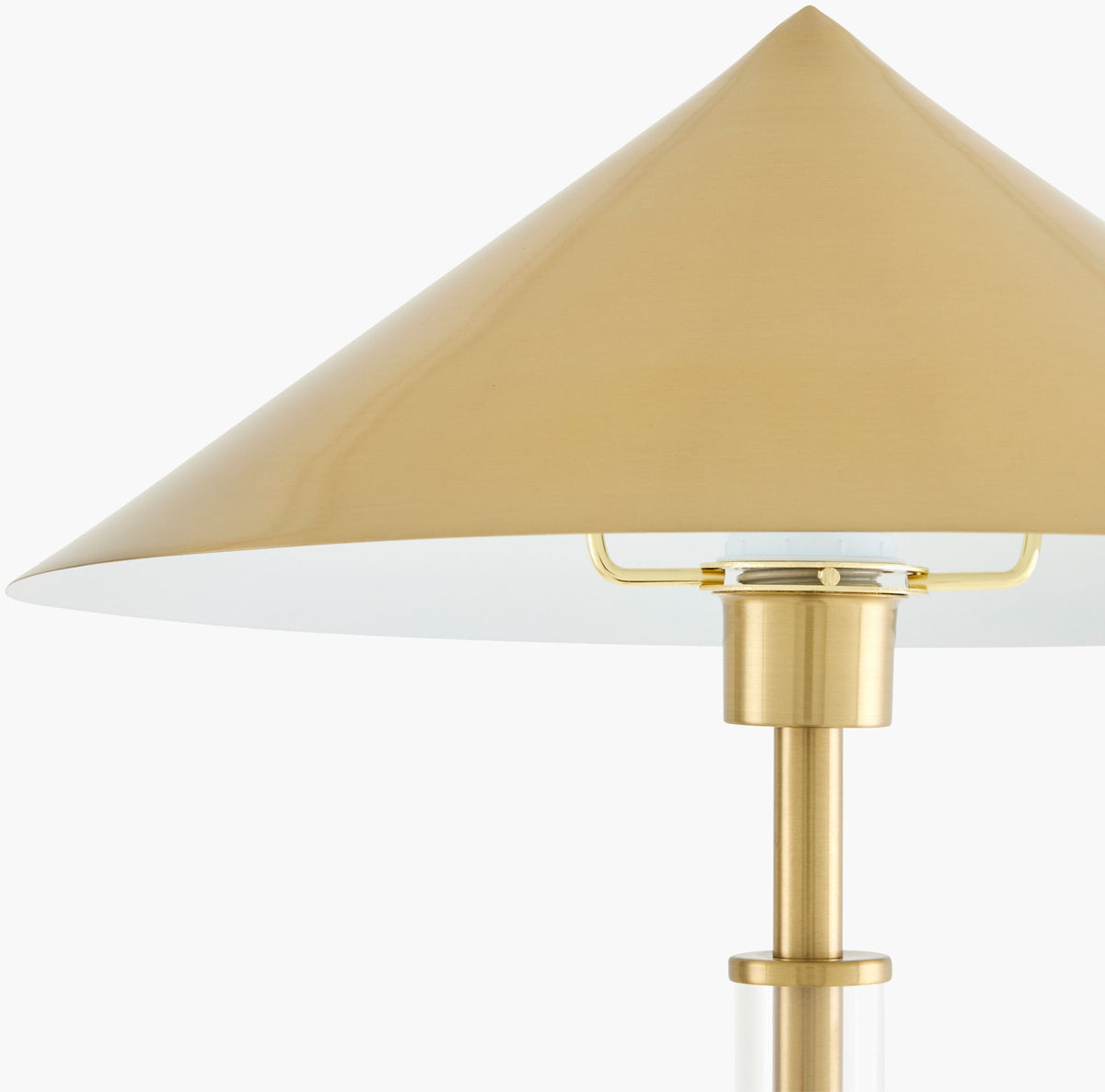 Torenzo 65" Iron Floor Lamp, Electroplated Metallic Brass