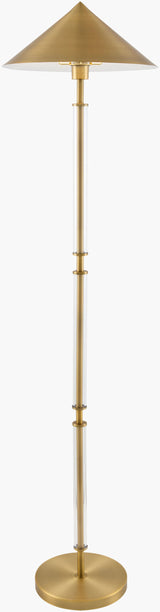 Torenzo 65" Iron Floor Lamp, Electroplated Metallic Brass (TRZA-002)