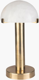 Ursula 15" Aluminum Table Lamp, Antiqued Metallic Brass