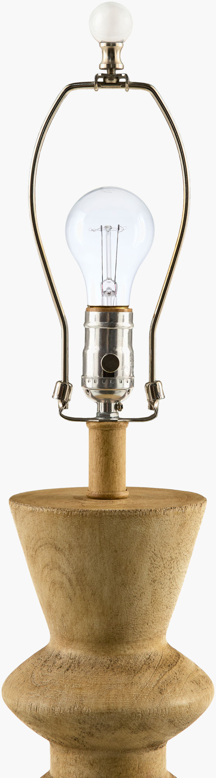 Vedruna 31" Resin Table Lamp, Painted Ivory, Translucent Clear