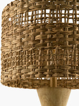 Vedruna 31" Resin Table Lamp, Painted Ivory, Translucent Clear