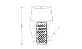 Vega Rattan Pendant Light, Painted Black