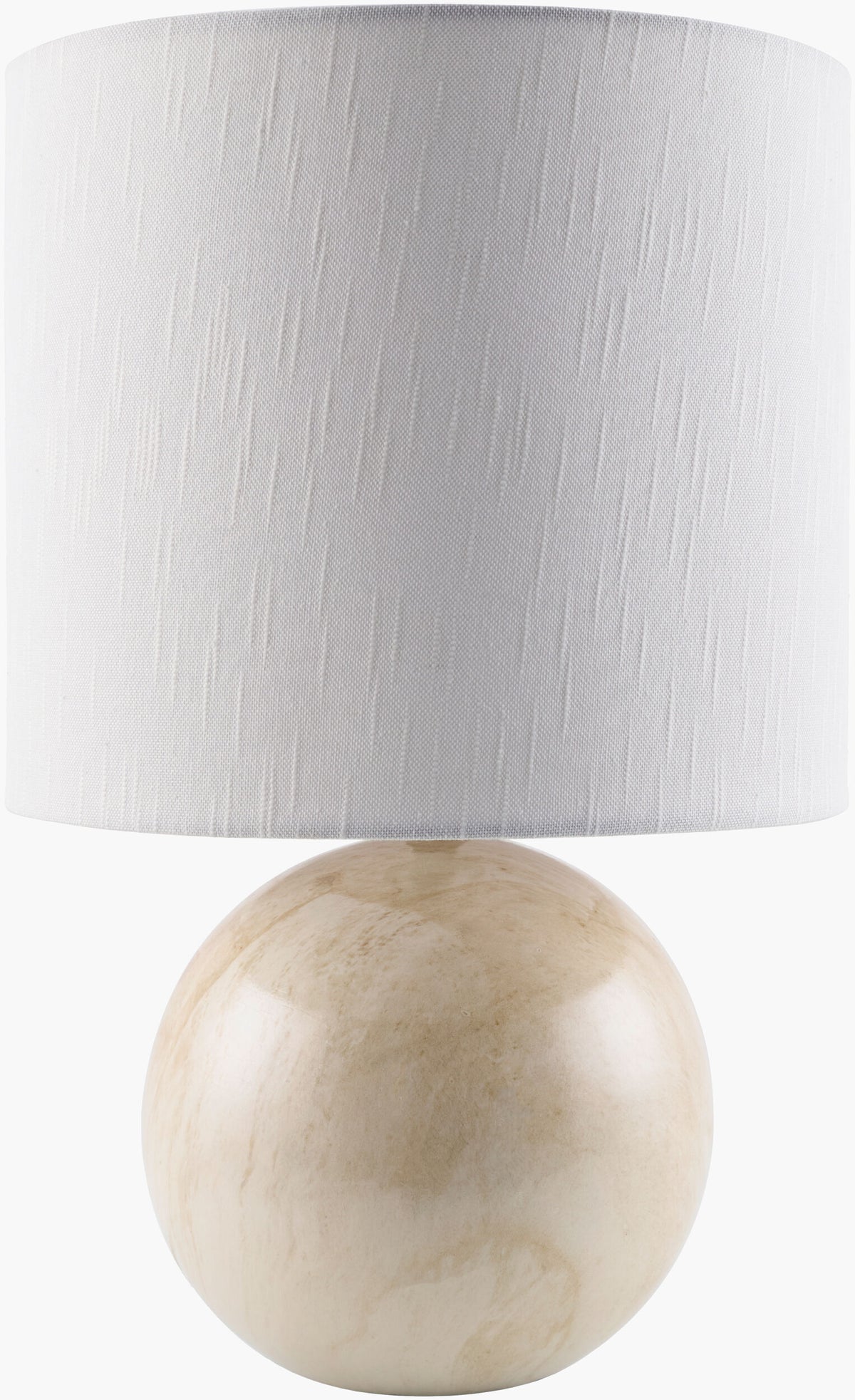 Vogel 22" Ceramic Table Lamp, Marbled White