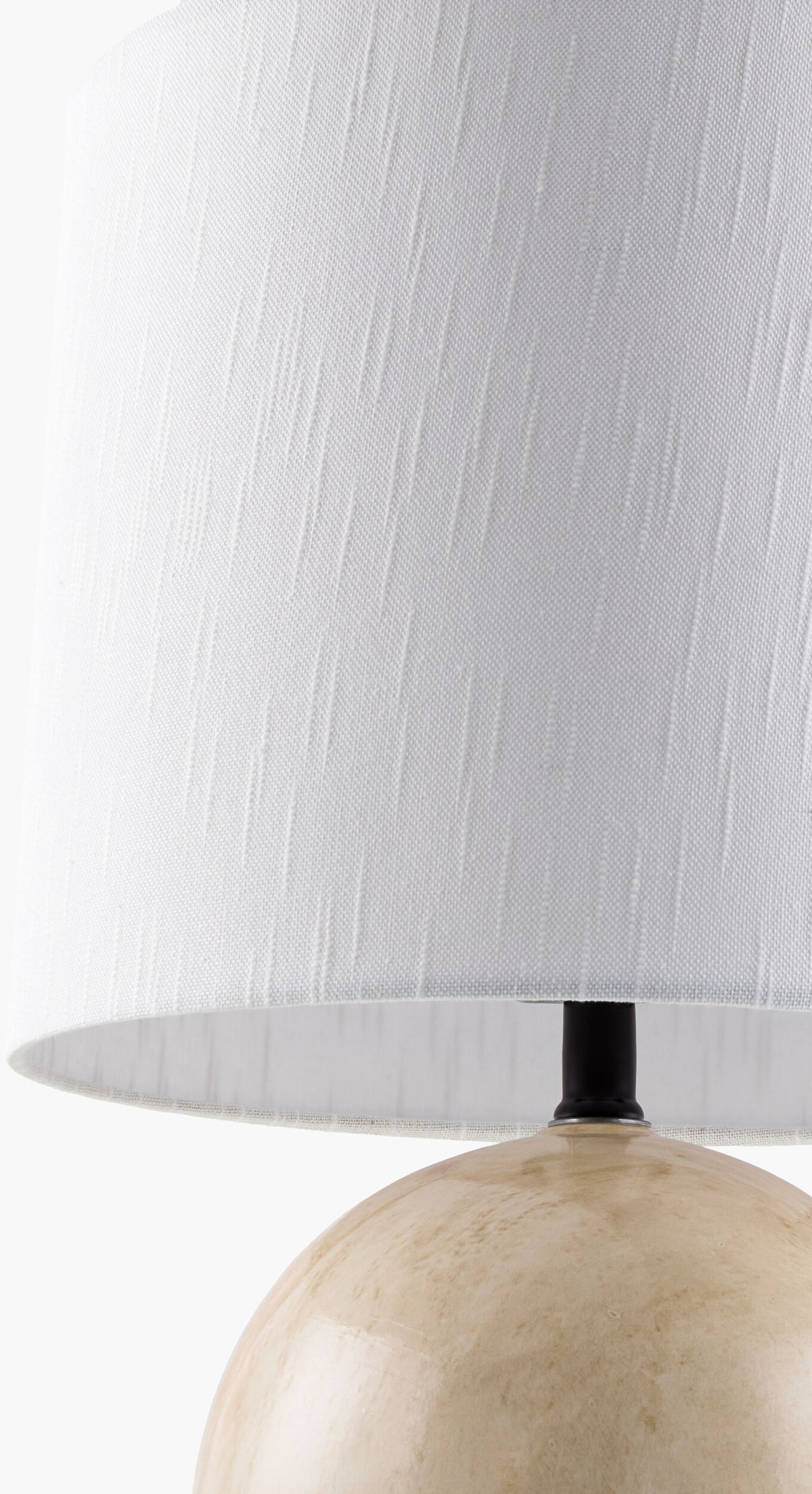 Vogel 22" Ceramic Table Lamp, Marbled White
