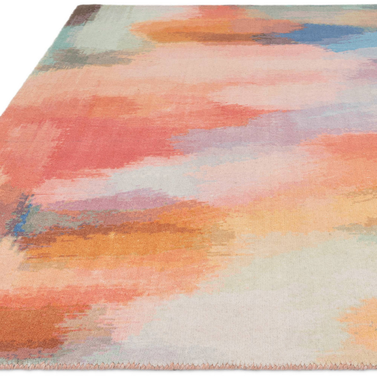 Vision Rug styled in a living room