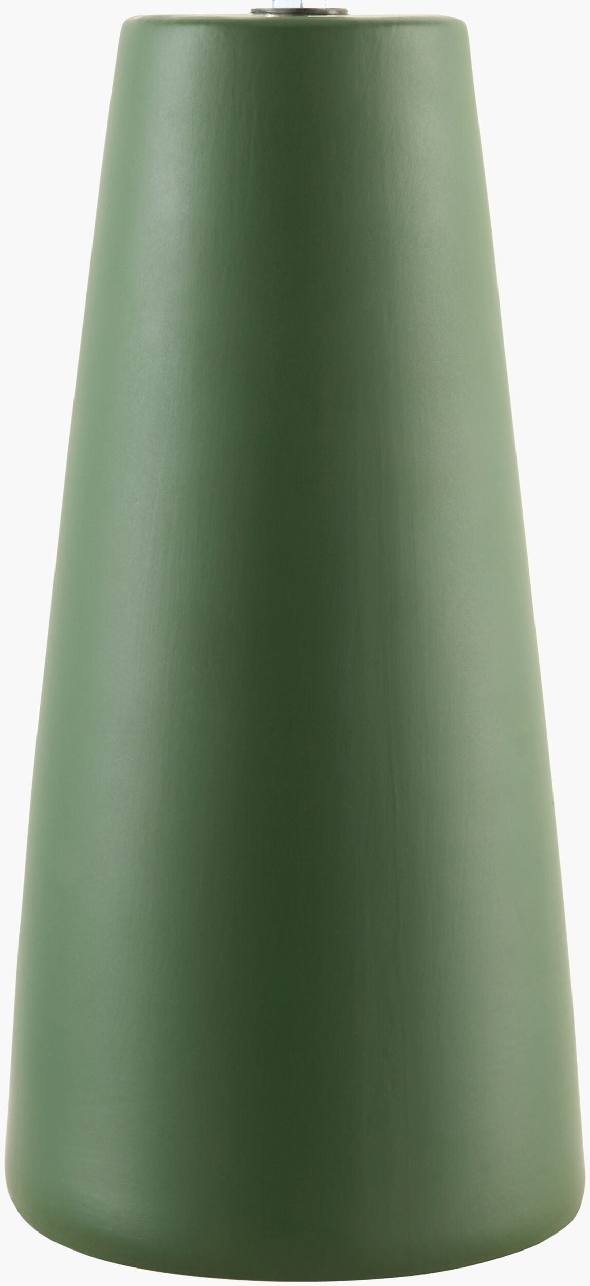 Vikundu 20" Ceramic Table Lamp, Hand Painted Dark Green