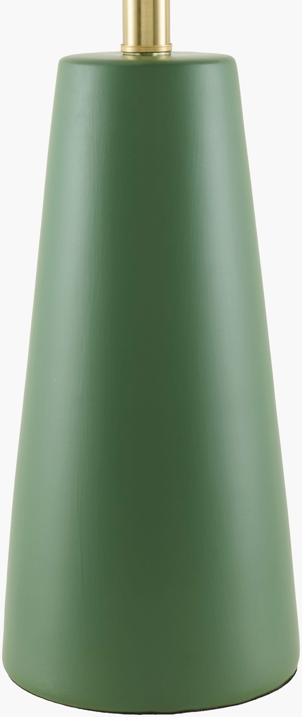 Vikundu 25" Ceramic Table Lamp, Hand Painted Dark Green